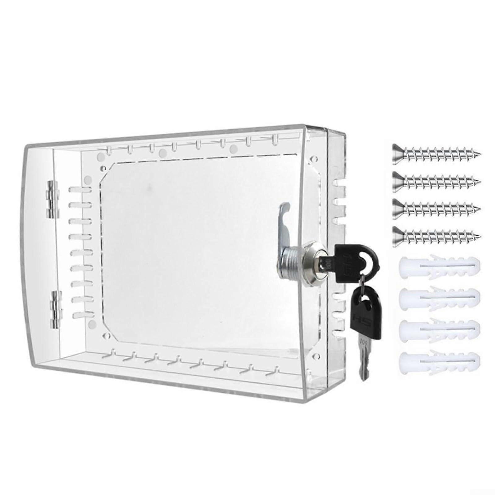 Thermostat Lock Box For Homes, Schools, Restaurants, Hotels And Factories - 20x16x9 cm - Includes 1 Lock Box And 2 Keys