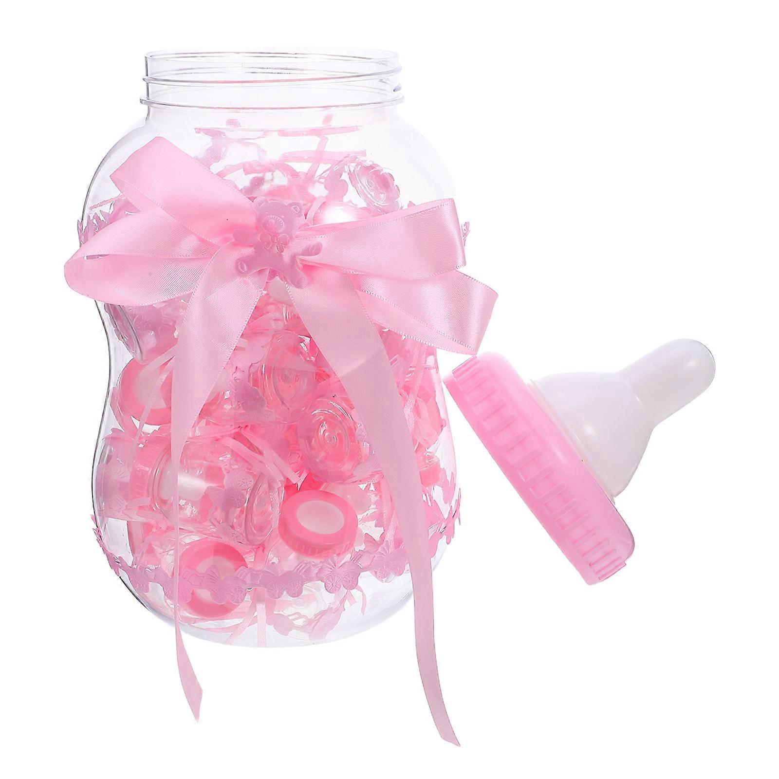 Reusable Candy Storage Container Set For Baby Showers Outdoor Parties Featuring 30 Mini Bottles