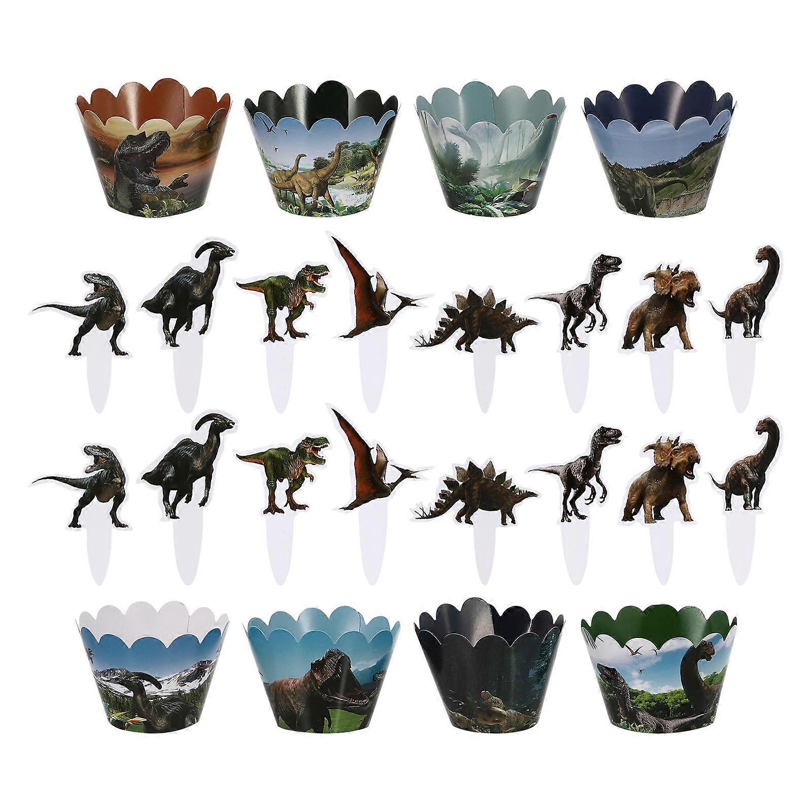 Cake Accessories Creative Cake Wrappers Festivals Cakes Paper Material Decoration 48Pack