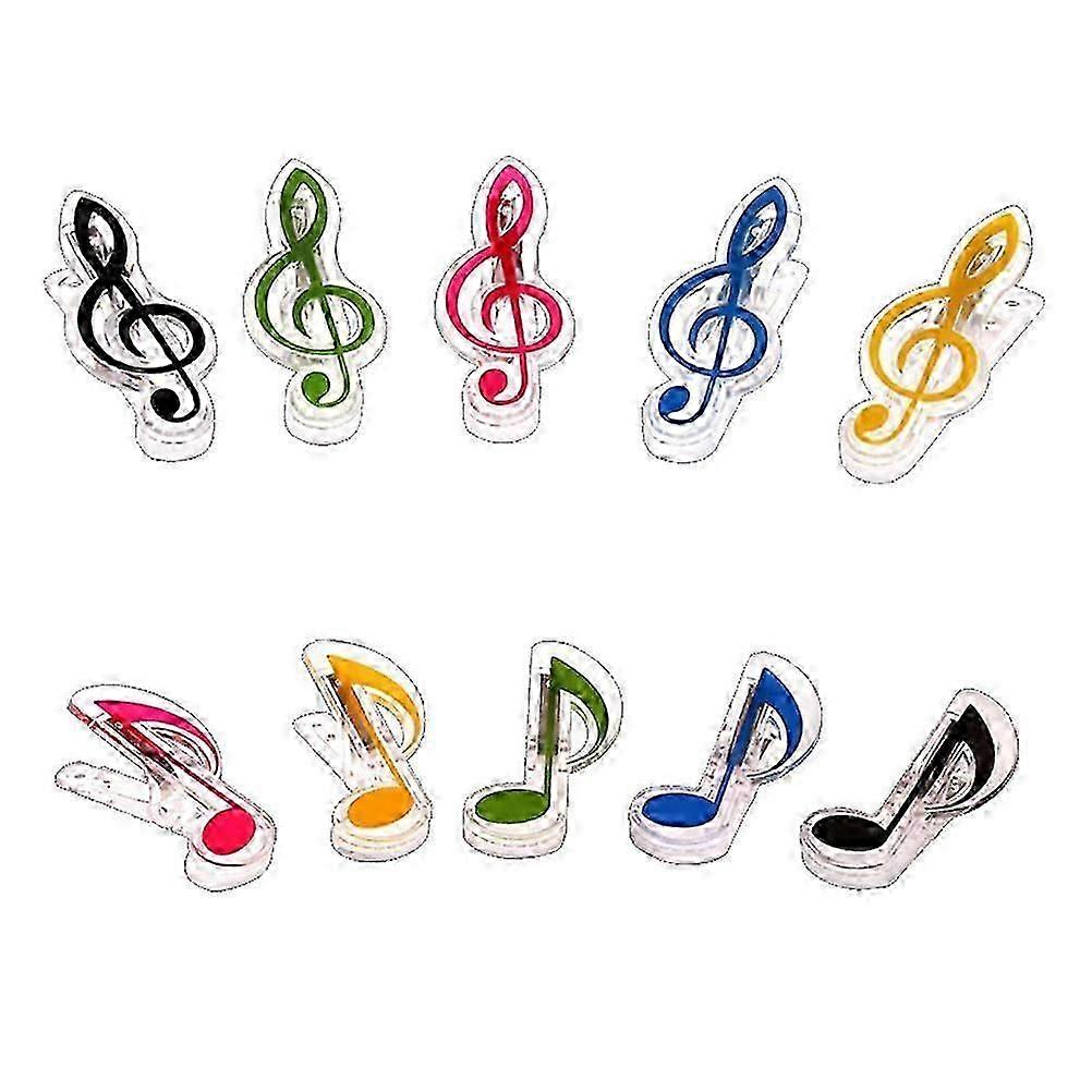 10 Pack Mini Plastic Binder Clips with Colored Paper Grip for Paper Clips