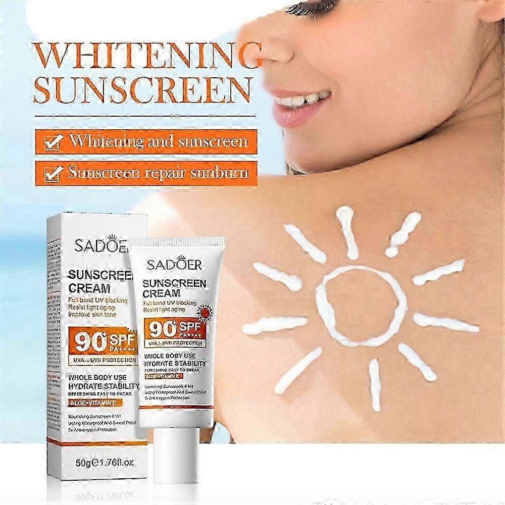 Spf 90+ Sunscreen For Face Whole Body Use Protector Solar UV Resist...