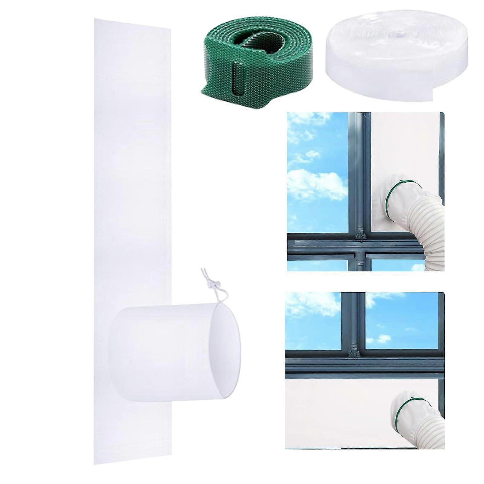 Portable AC Window Kit Insulation Seal Strip, Flexible Window Sealing, 180x25 cm, Improves Cooling Efficiency