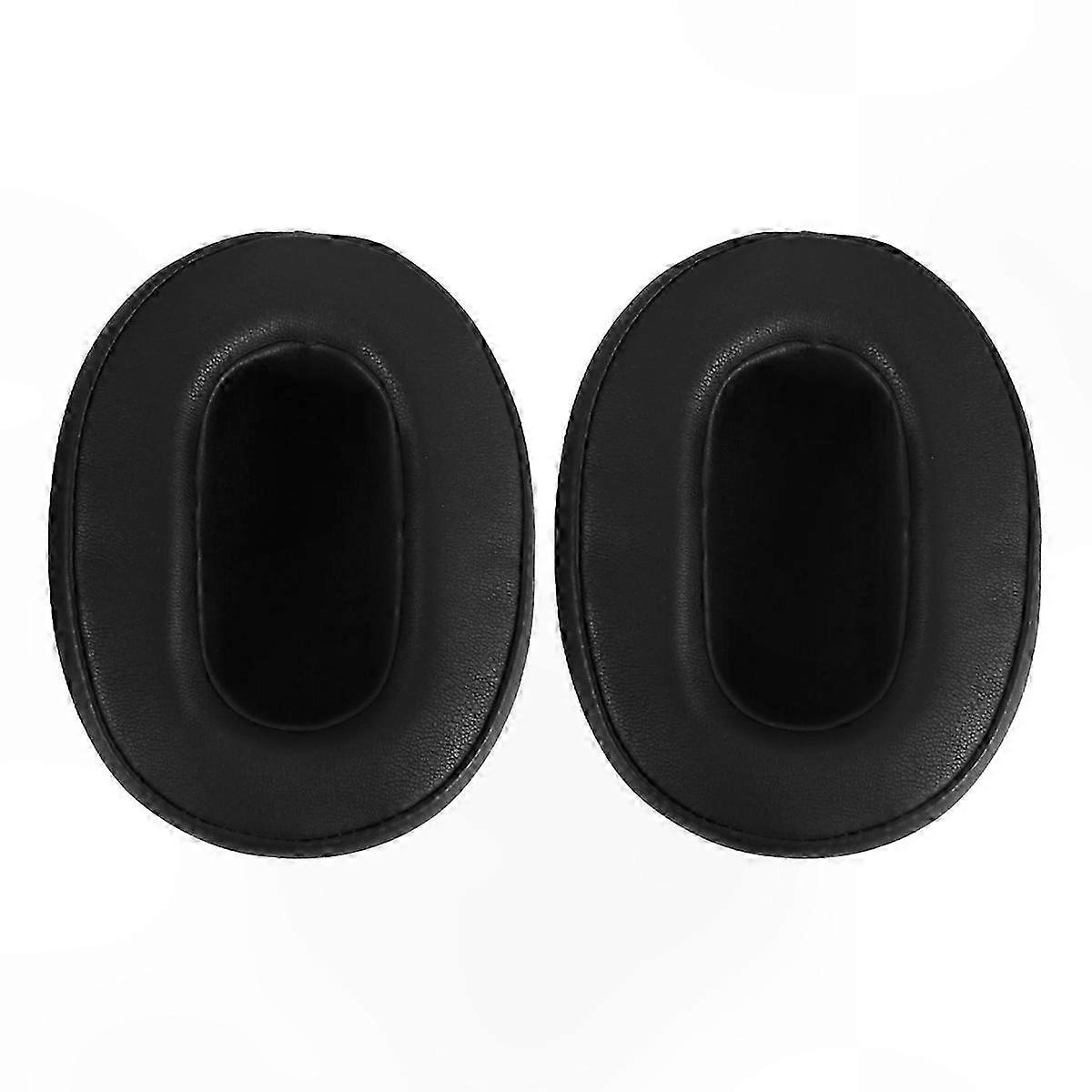 Replacement Leather Ear Pads for Over-Ear Headphones (Black)