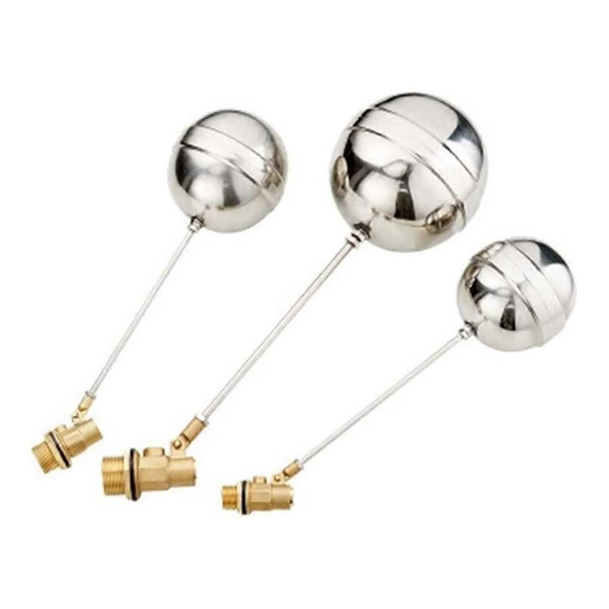 Stainless Steel Float Valve, 1/2 In, 3/4 In, 1 In, For Cold And Hot Water Cistern/Expansion Tanks, Flow Control, 2 Pack
