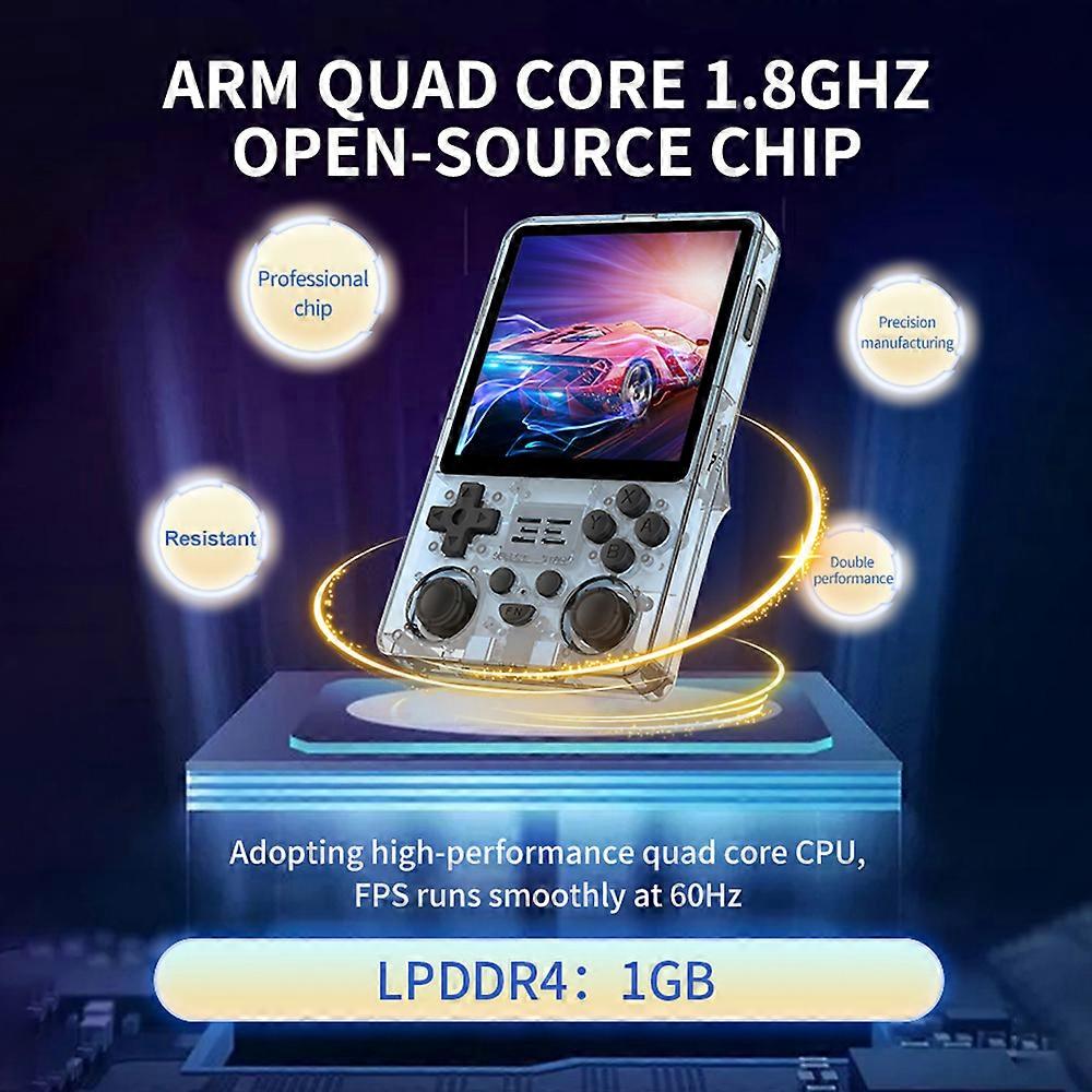 Powkiddy Handheld Game Console 4.0" IPS, 16+128GB, WiFi BT, Black