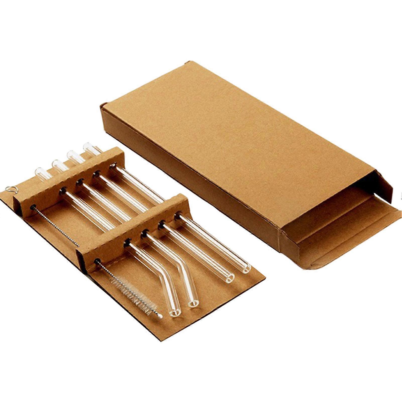 Reusable Glass Straws Heat Resistant High Temperature Resistant Bubble Tea Straws For Restaurants Schools