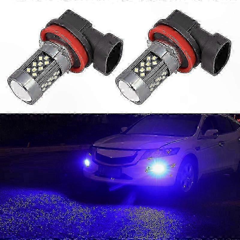Pair of 12V 7W LED Strobe Fog Lamps for Vehicles - Bright and Long-lasting Performance