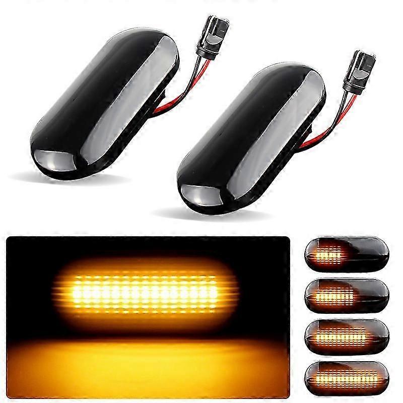2Pcs For Ford C-Max Focus MK2 Fusion Fiesta Galaxy LED Dynamic Side Indicator Marker Signal Light Sequential Flashing Lamp