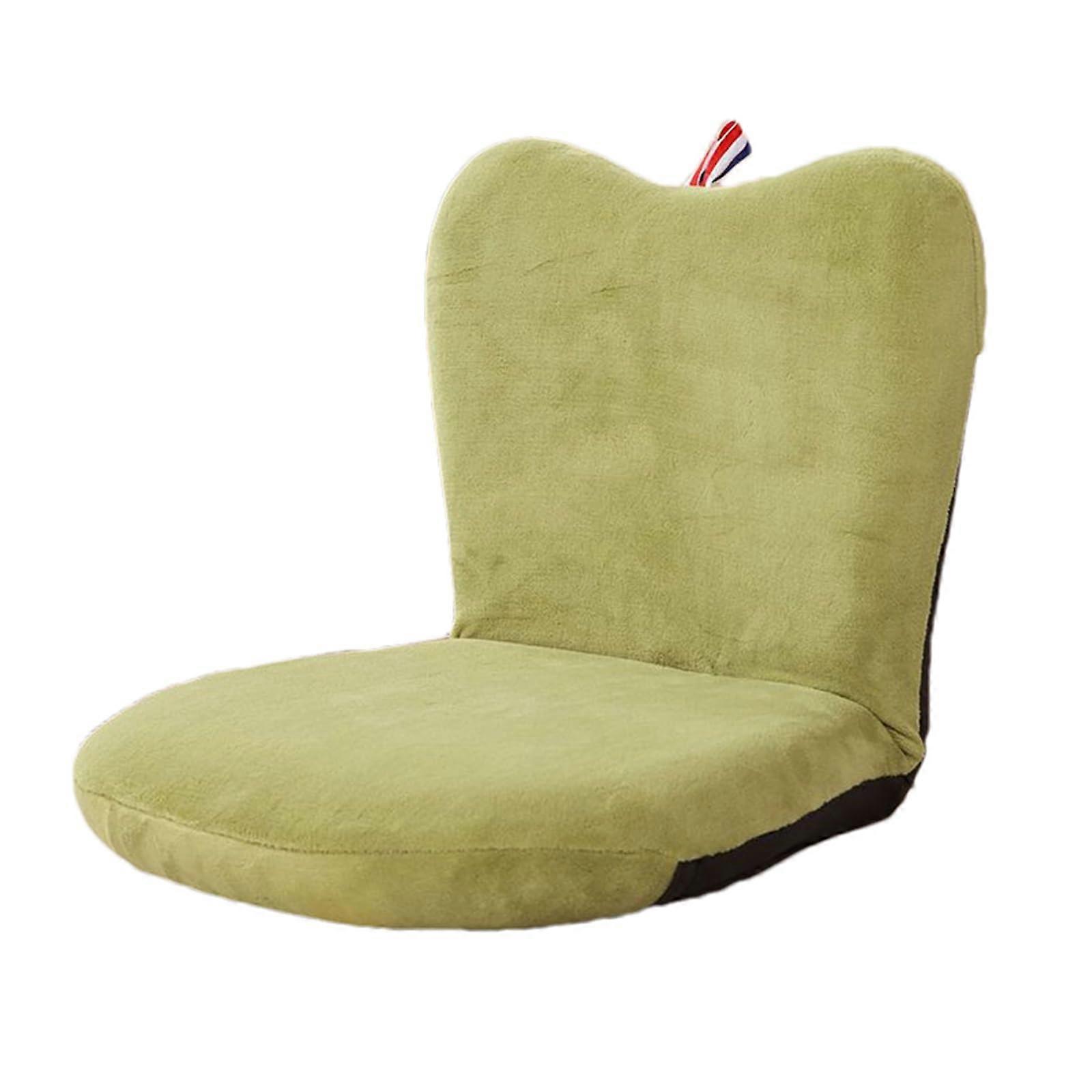 Portable Floor Chair With Back Support, Ergonomic Lounger For Meditation And Relaxation, Balcony Reading And Study Green