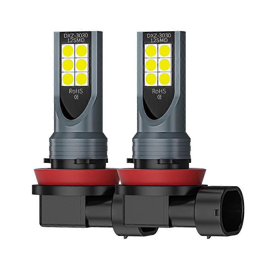 2Pcs H8 H11 LED Bulb H16 JP 9005 HB3 9006 HB4 Led Lamp Super Bright Car Fog Lights Day Driving Running Light 12V 6000K White
