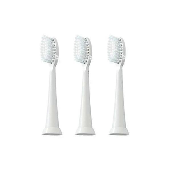 Replacement Head for Clean Sonic Electric Toothbrush, 3-Pack, White