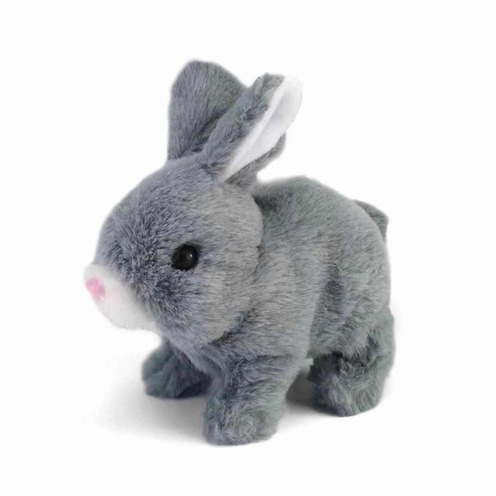 Interactive Bunny Toy with Walking and Talking Features for Kids, Soft Plush Easter Rabbit for Play and Learning