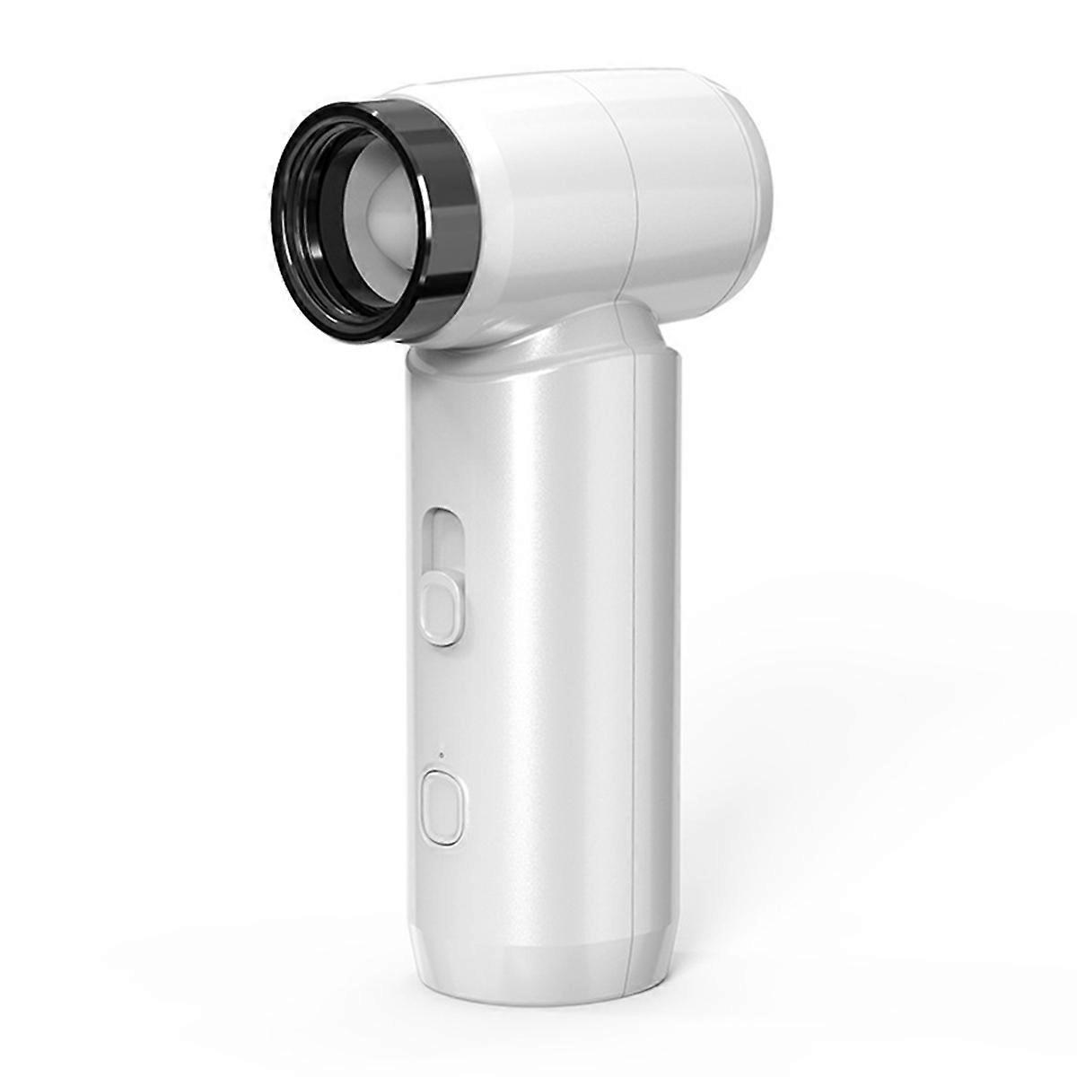Wireless Handheld High-Speed Turbine Small Fan Large Wind Blower with Air Nozzle Stepless Speed Regulation White