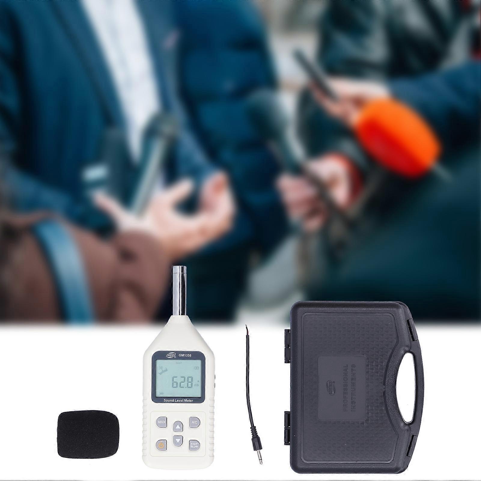 GM1358 Decibel Meter 30-130dB Noise Tester with Backlight 19.5x7x3cm