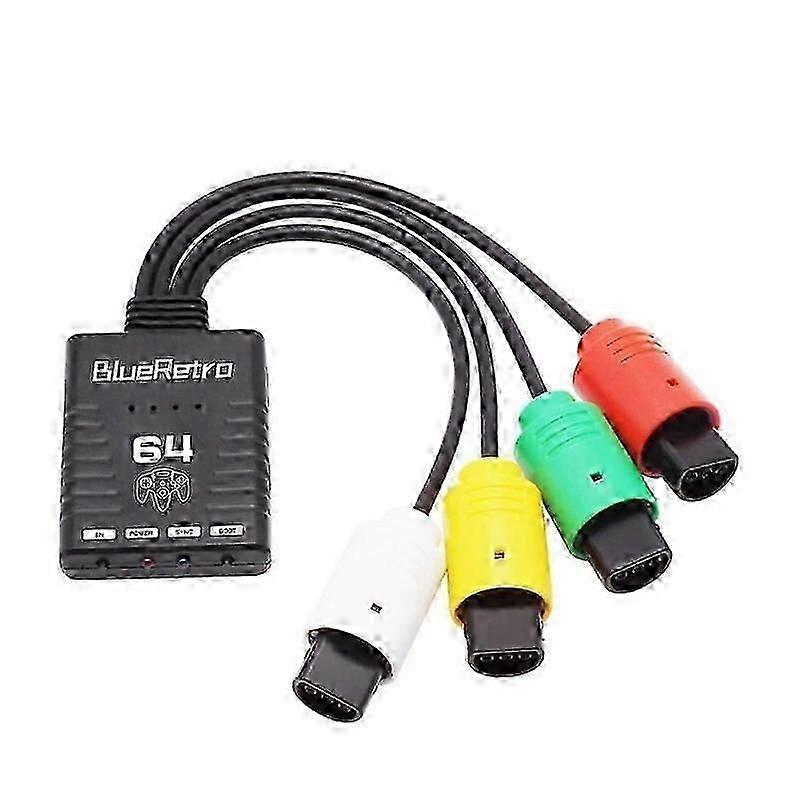 Bluetooth Wireless Game Controller Adapter For Nintendo 64 N64 Console Support Up To Four Wireless Game Controller