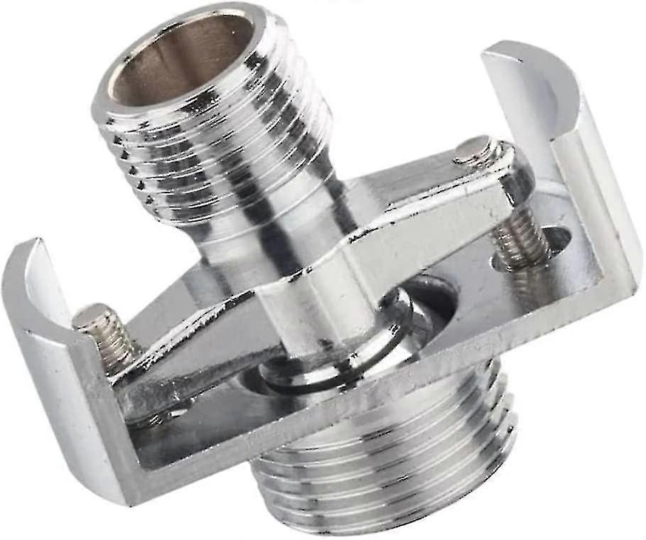 Adjustable Angled Shower Head Pipe for Corner Faucet Silver 1pc