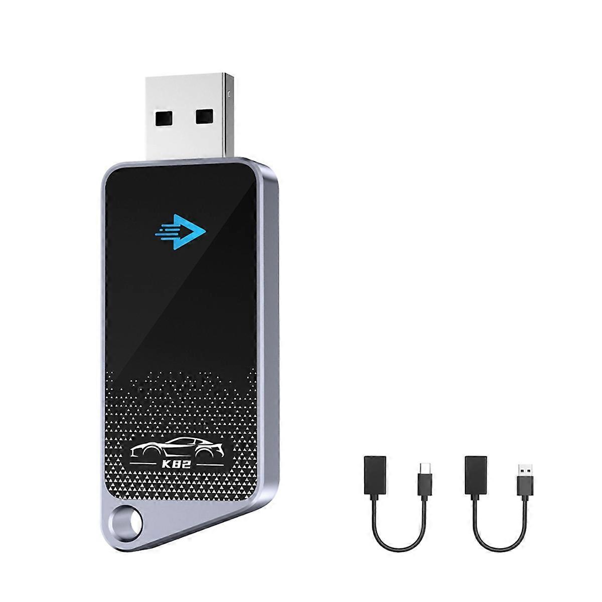 Wireless Carplay Adapter 2-in-1 Dual-System CarPlay Adapter Plug-and-Play Compatible with IOS/Andrio