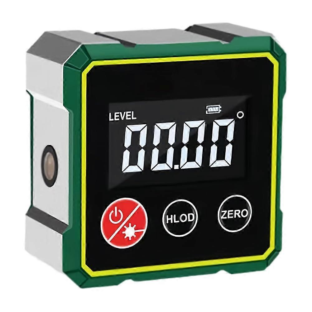 Magnetic LCD Digital Inclinometer Angle Finder With Backlit Display And Spirit Level For Construction, DIY (1pc)