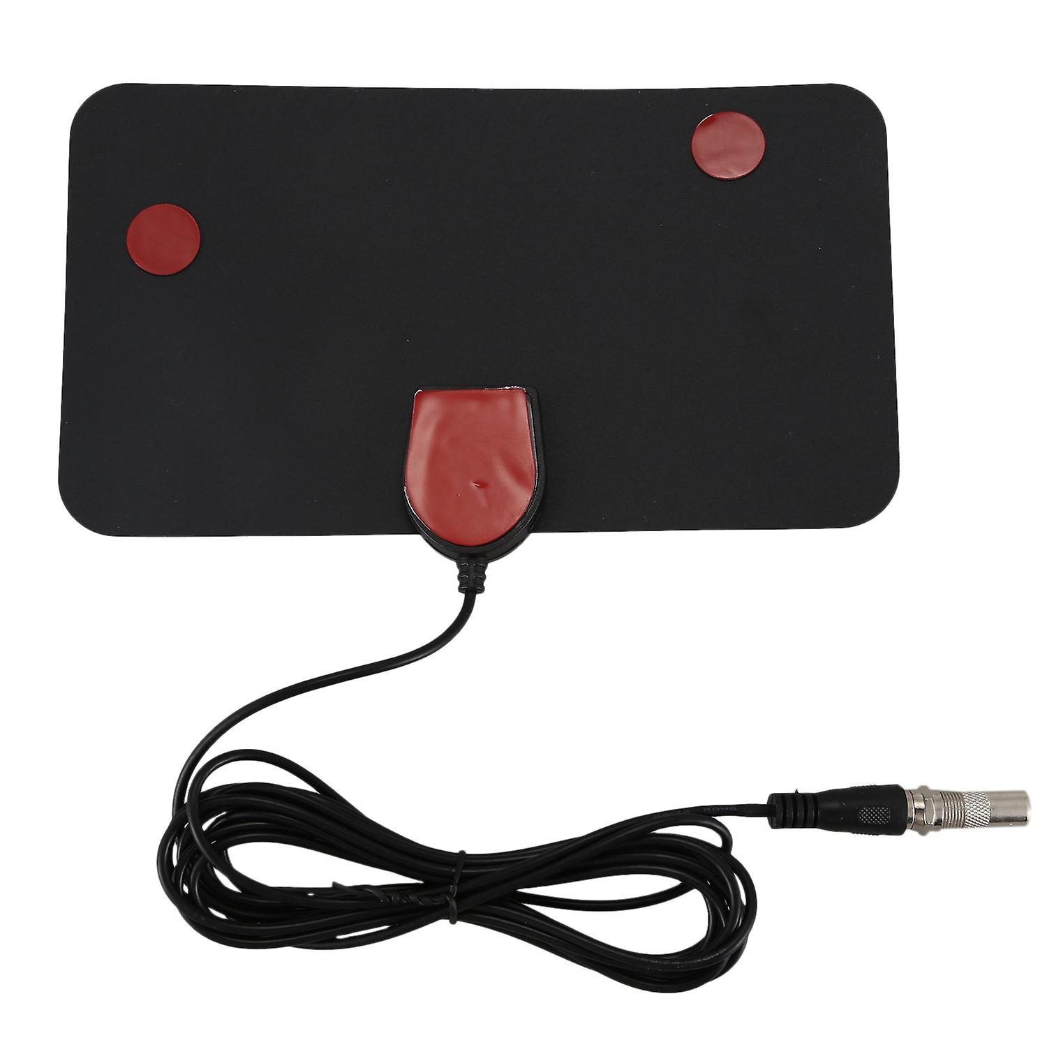 Antenna TV HD Interna Piatta 50 Miglia | Ricezione VHF UHF DVB Con Cavo 4m Per HDTV 1080p