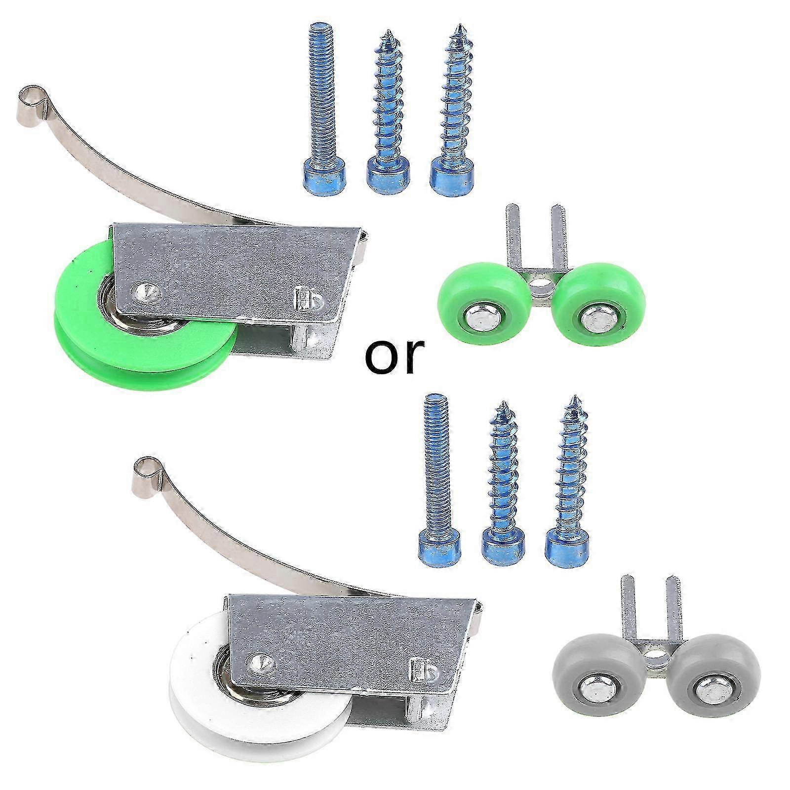 Smooth Sliding Wardrobe Door Rollers with Quiet Operation Hardware for Windows and Furniture