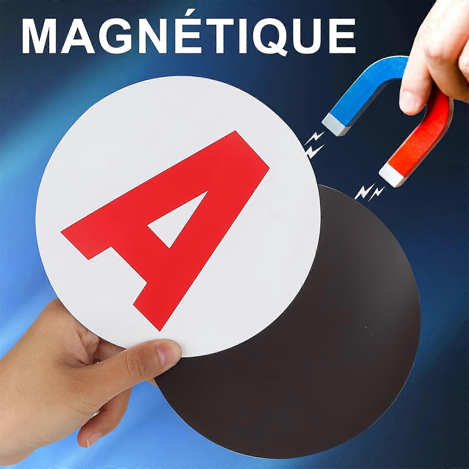 Magnetic New Driver "A" Sign - 2 PCS Magnetic Discs for Car (15cm Diameter)