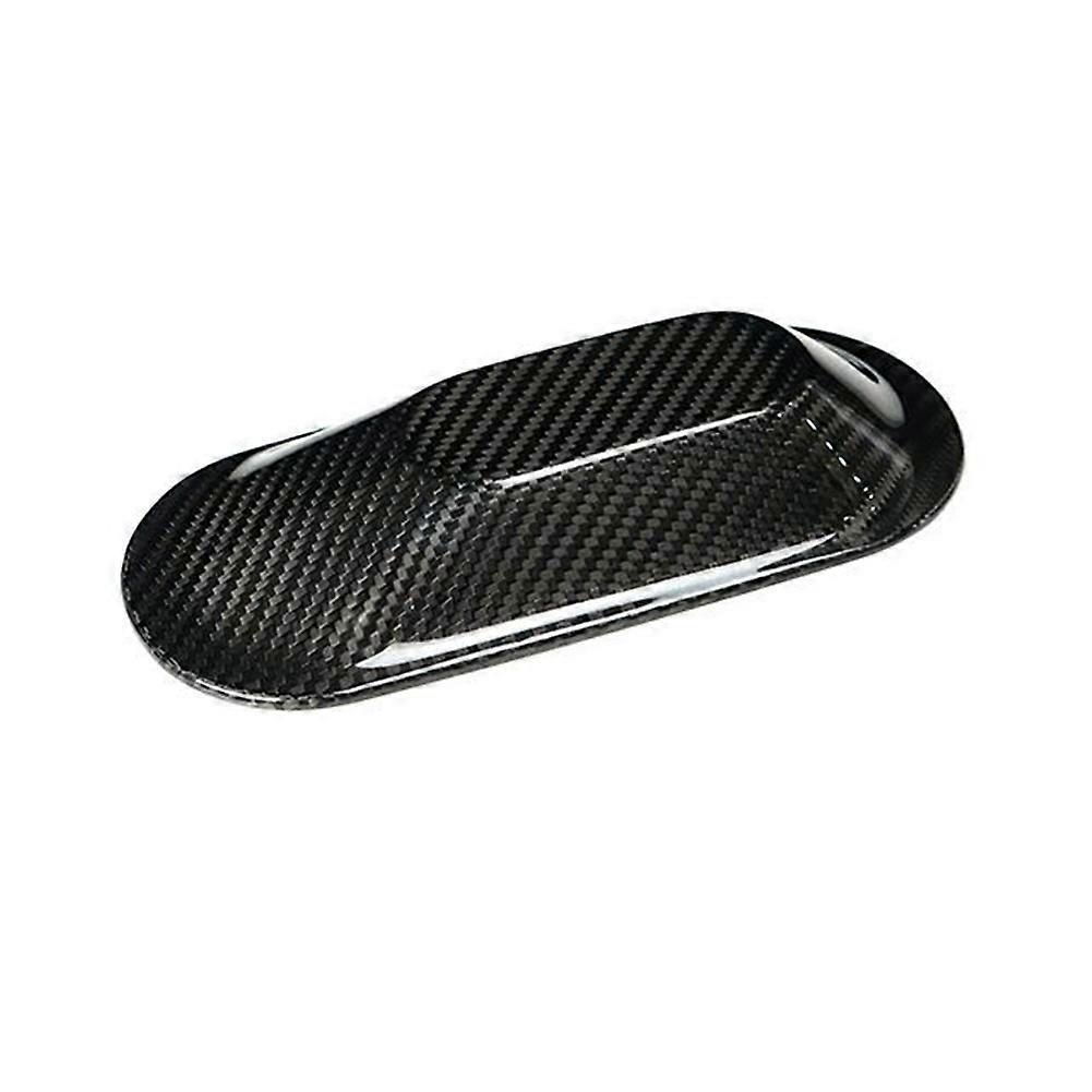 Real Dry Carbon Fiber Car Antenna Fin Shark Cover Sticker for BMW Mini Cooper E SE Electric J01 EV J05 Aceman 2024 2025