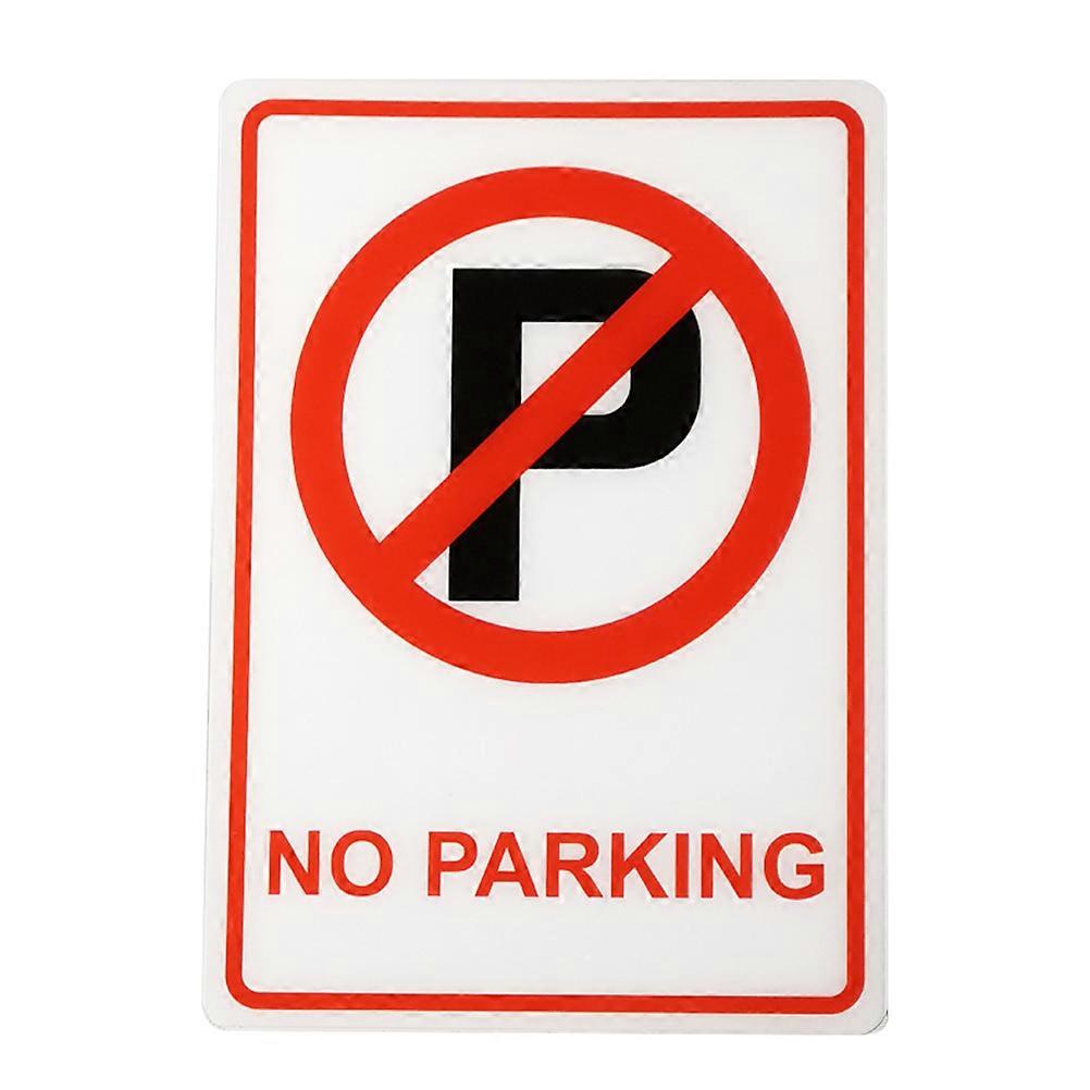 Acrylic No Parking Sign for Warning Plastic Material 1 Piece Easy to Install