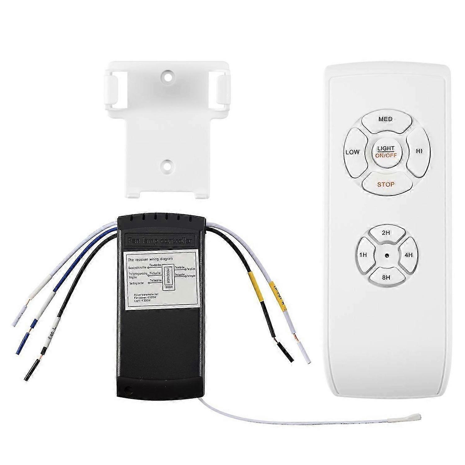 Ceiling Fan Remote Control Kit,Speed,Light & Timing Wireless Control