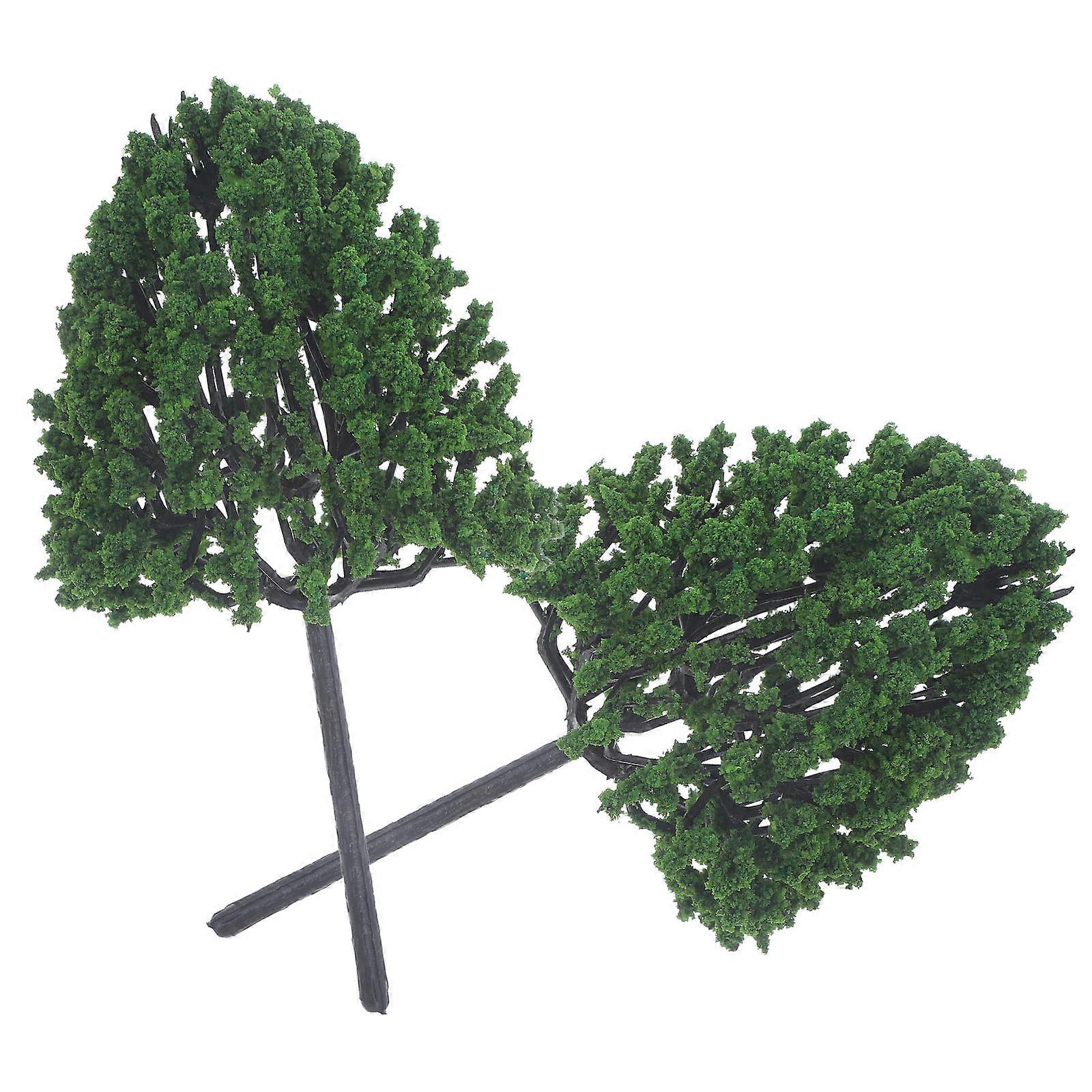 Miniature Scene Tree Accessory Tree Model for Decoration 2Pcs DIY Scenery