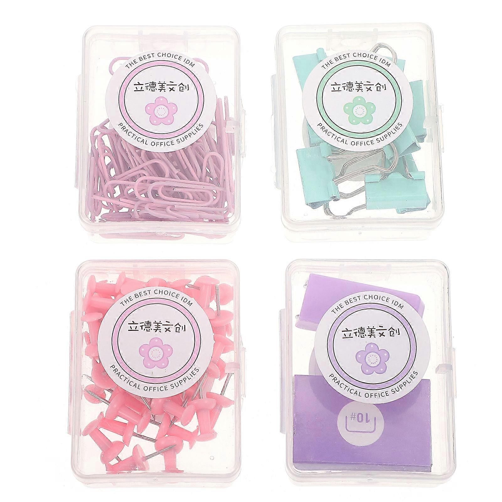 Office Supplies Paper Clips Binder Clips Set Including Stapler Push Pin