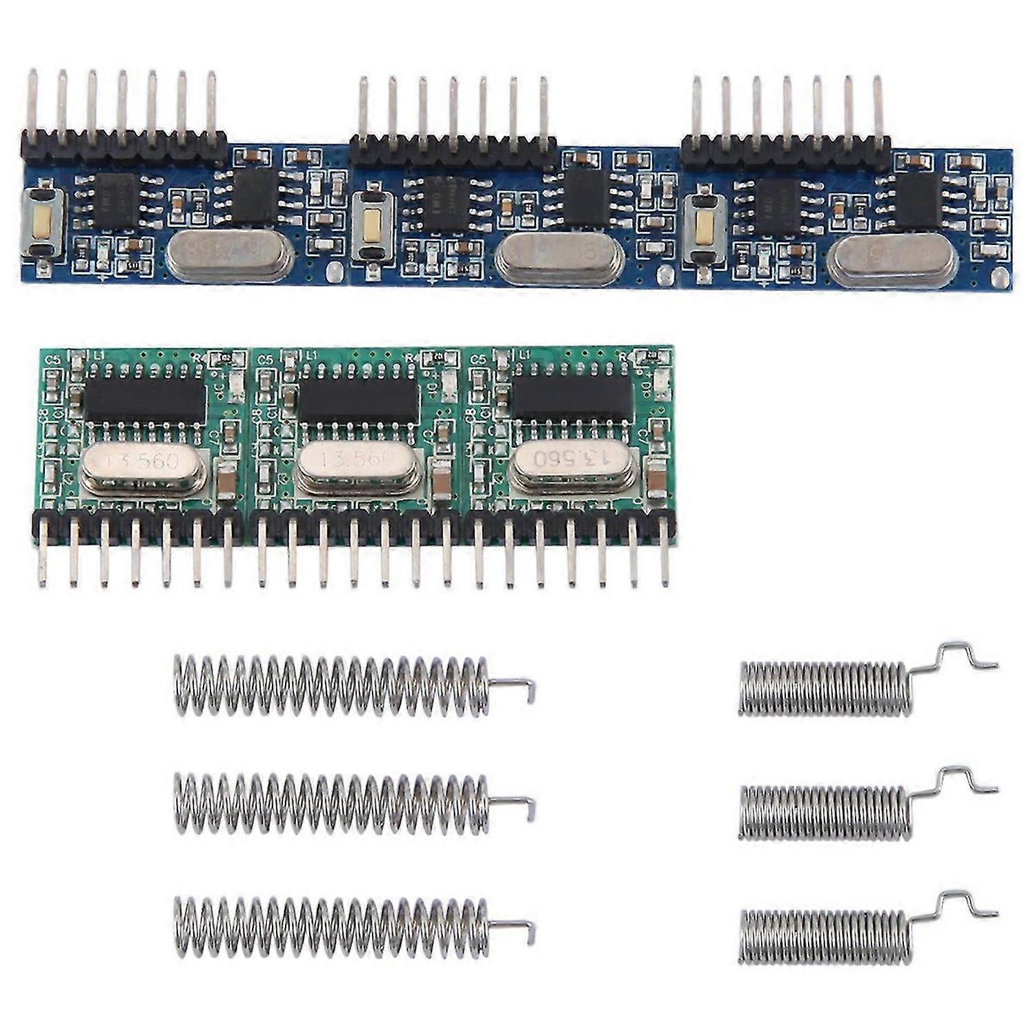 Wireless RX480E-4WQB 433Mhz RF Module mitter and Receiver 3 Sets 4 Channel Output Link Kit for