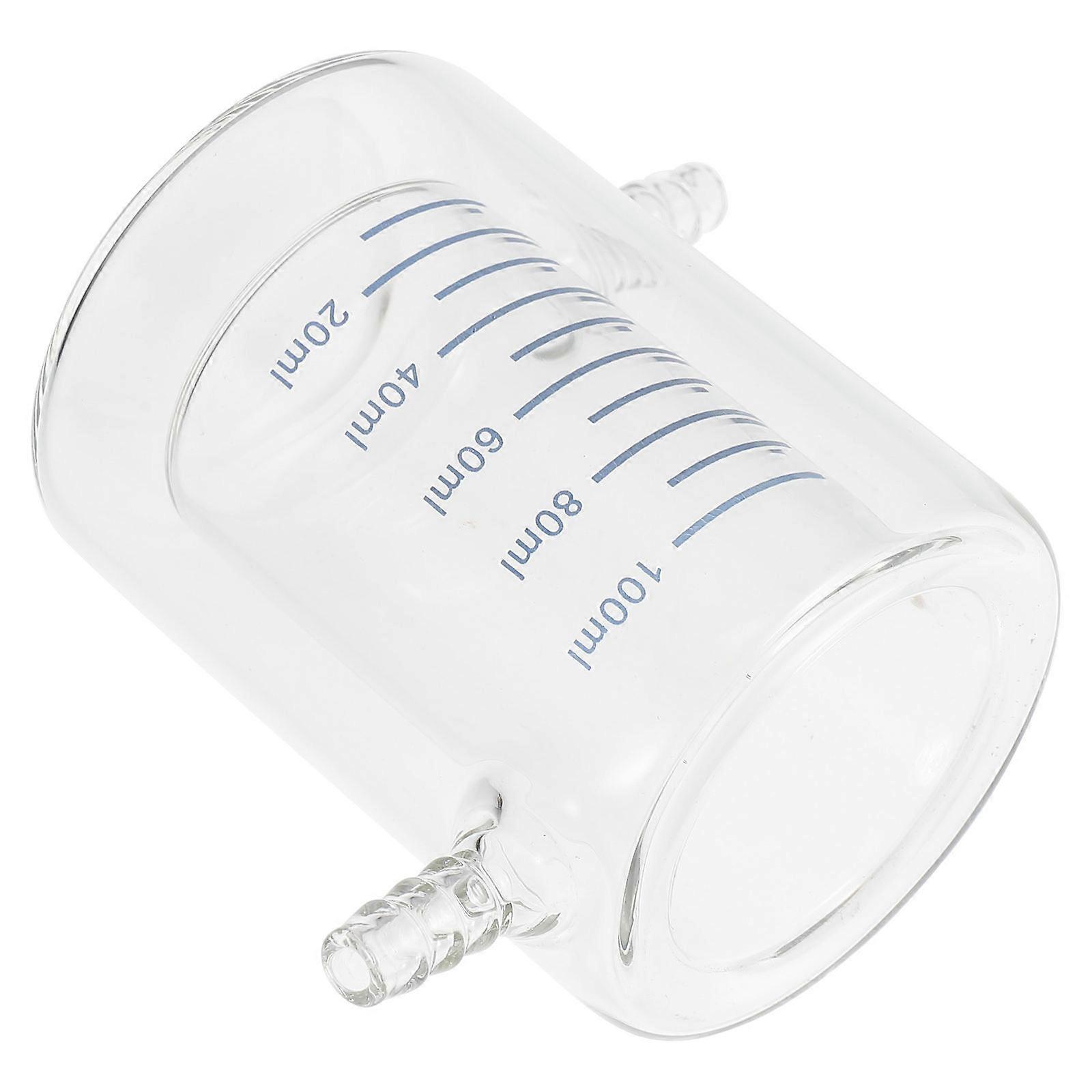 Double Layer Beaker Laboratory Borosilicate Glass Beaker for Experiment 1Pcs