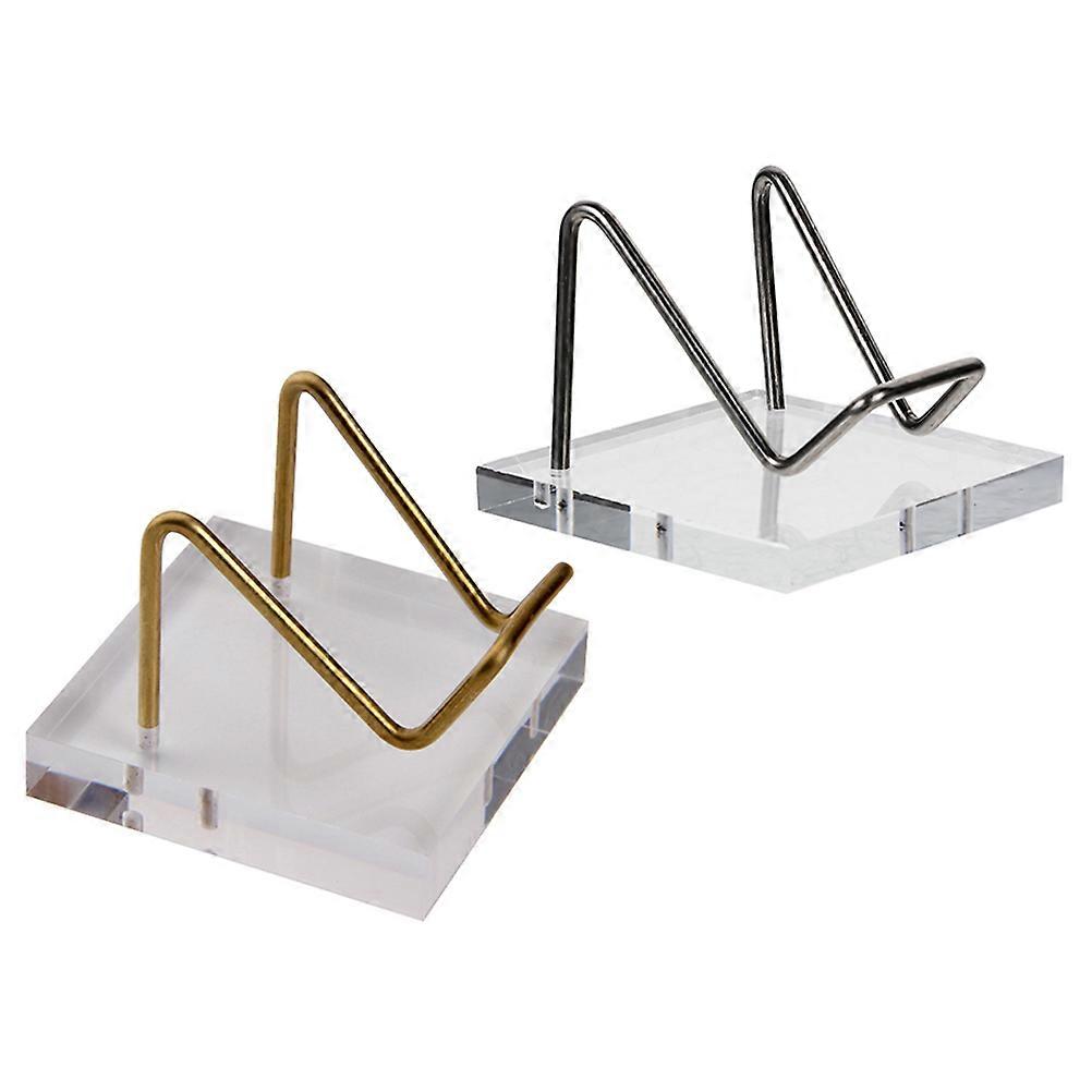 Mineral Stand Acrylic Crystal Display Base for 10Pcs Mineral Collection