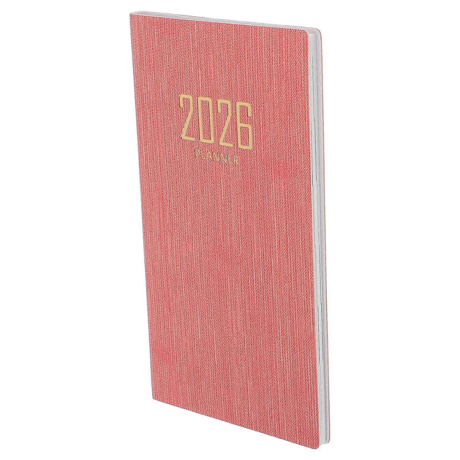 Small Planner Pocket Planner for Daily Scheduling 4Pcs Pink A6 Notebook