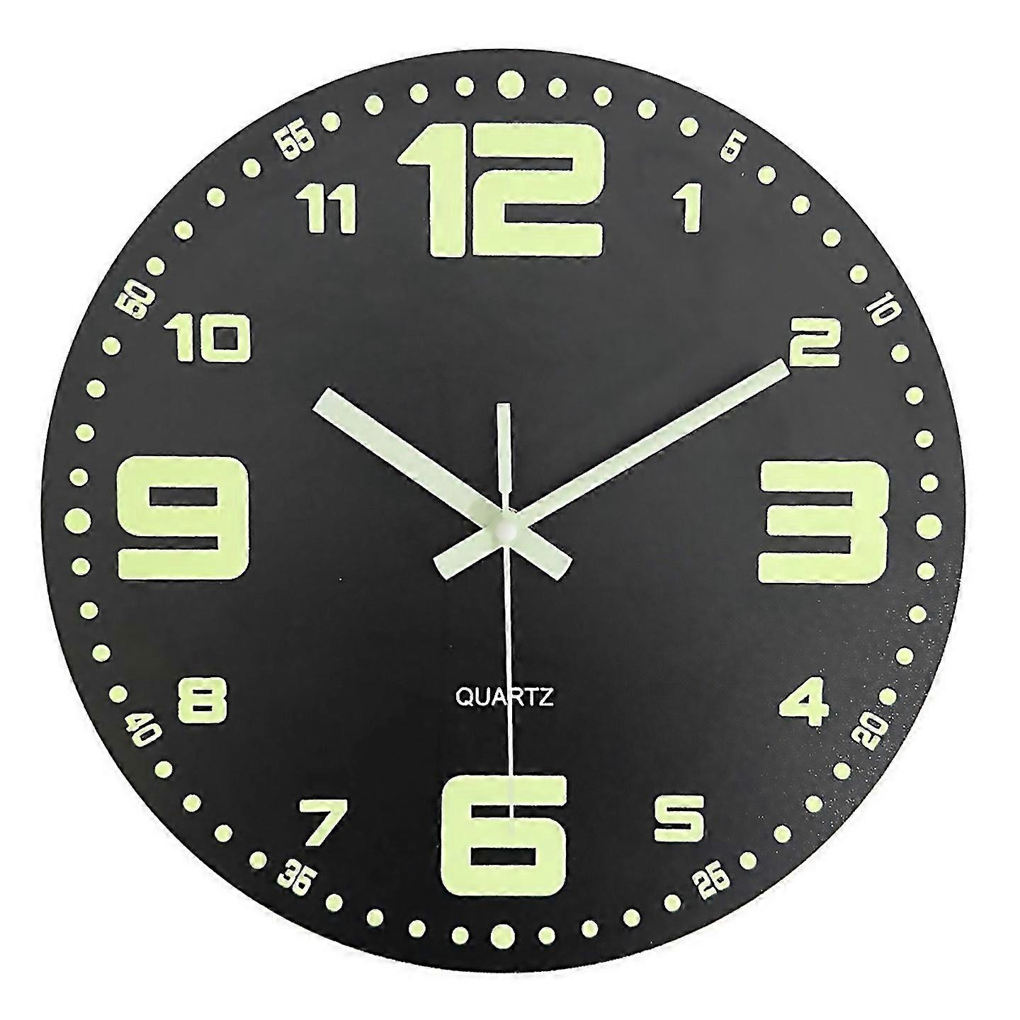 For 12inch Wall Clocks Glow In The Dark Clock Silent Wall Clock