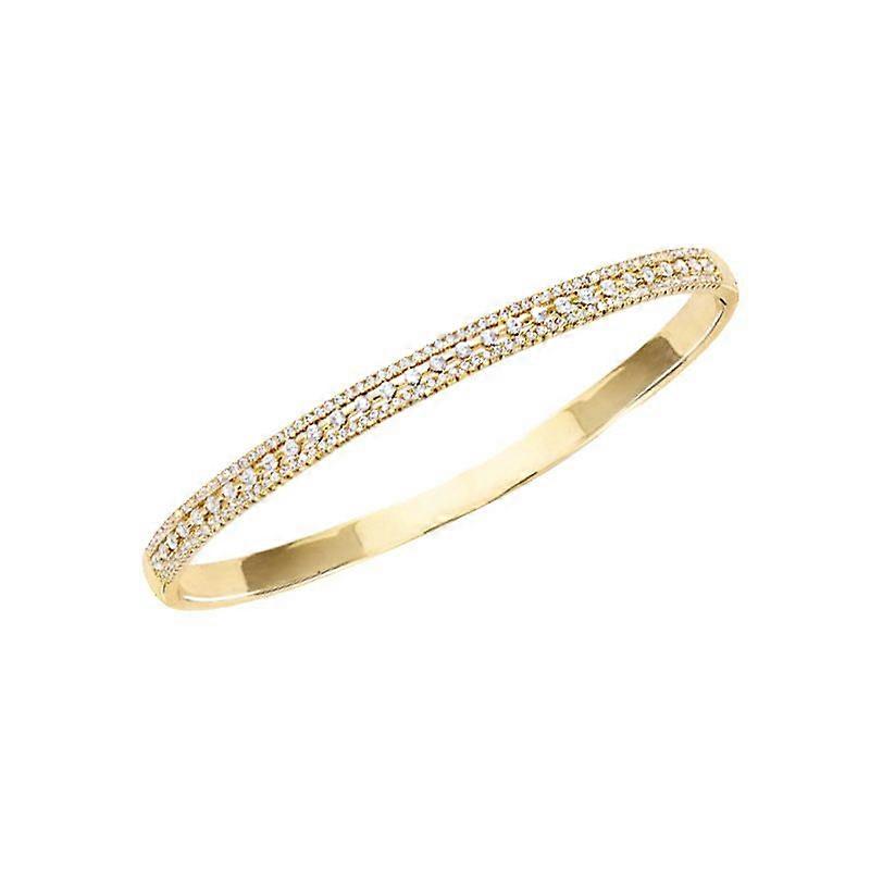 Simple Light Luxury Diamond Gold Plated Bracelet#3