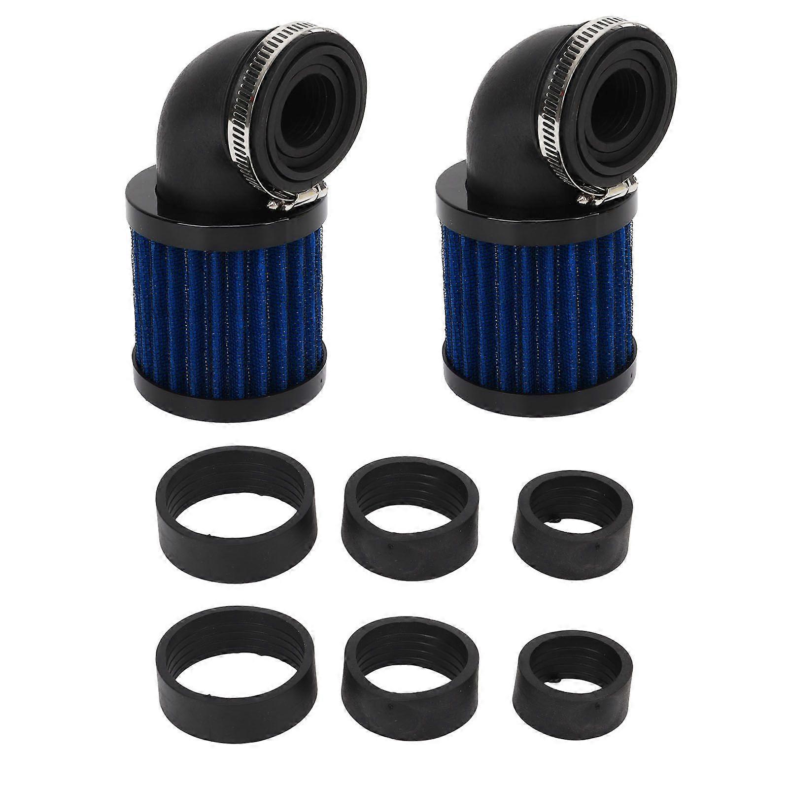 Motorcycle Air Filter 28 to 48mm Universal for 50cc 70cc 90cc 125cc Moped Scooter ATV Dirt Bike Black Blue