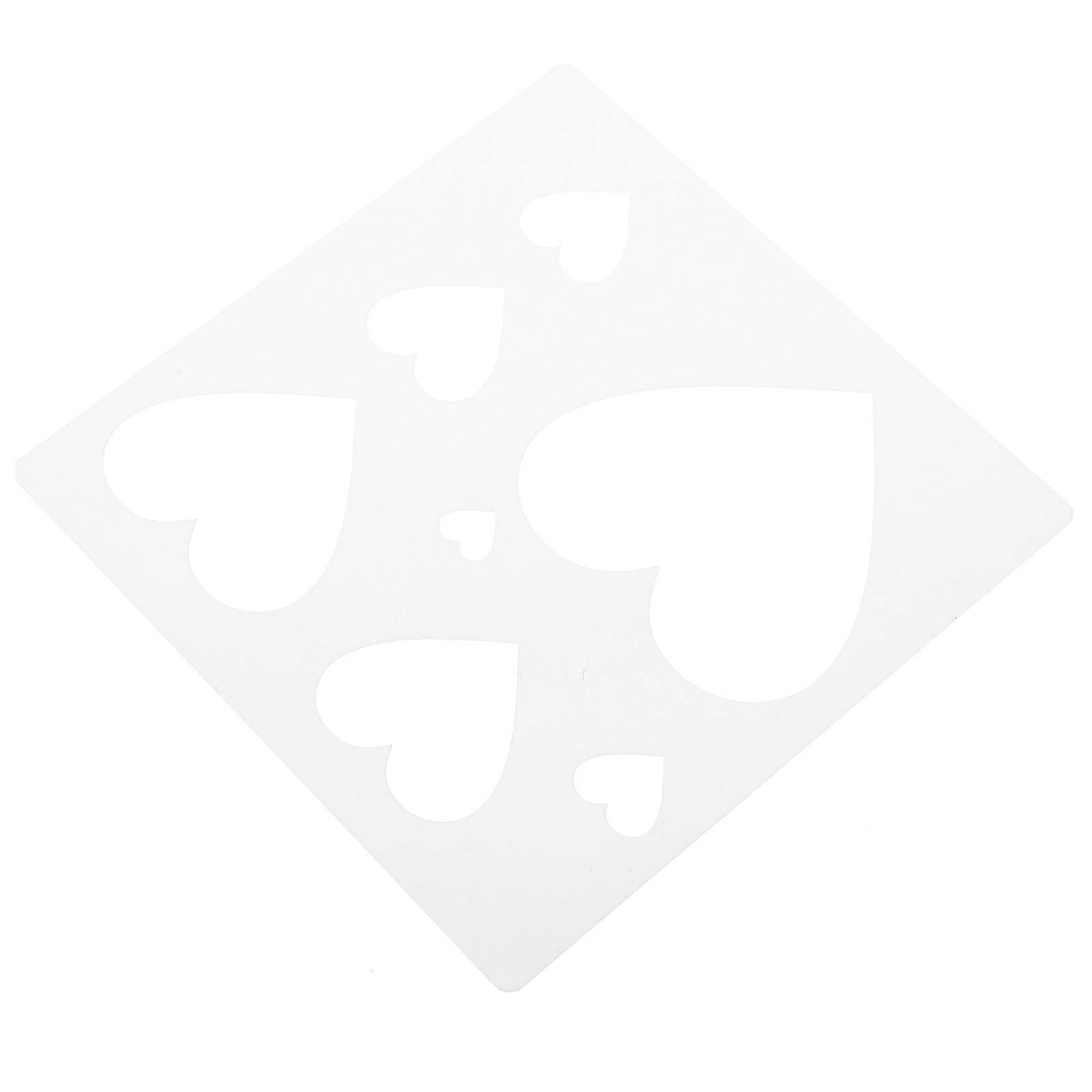 Painting Stencils Reusable Heart DIY Wedding Plastic Template 3Pcs Set