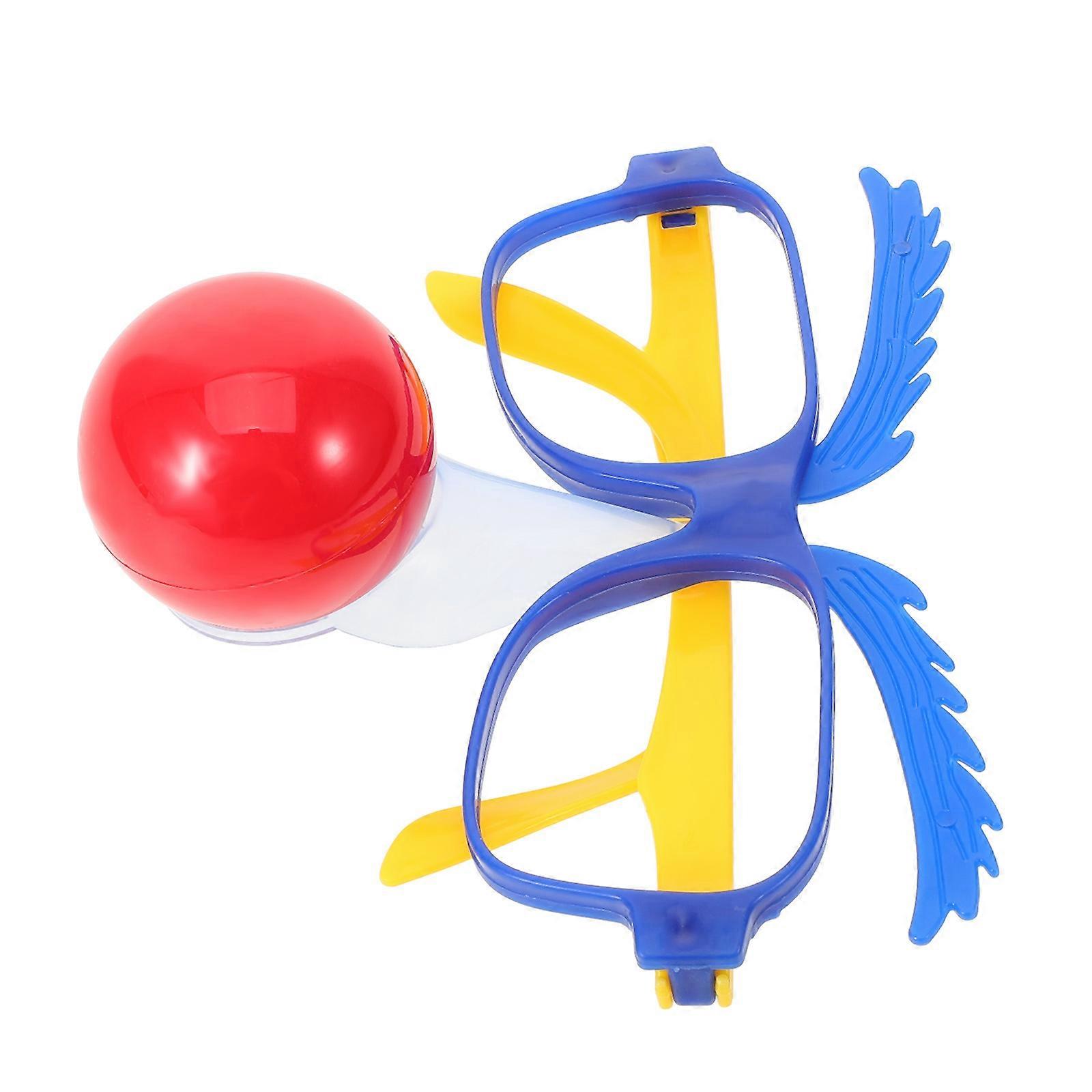 Party Clown Glasses for Costume Use with Funny Nose 3Pcs Set