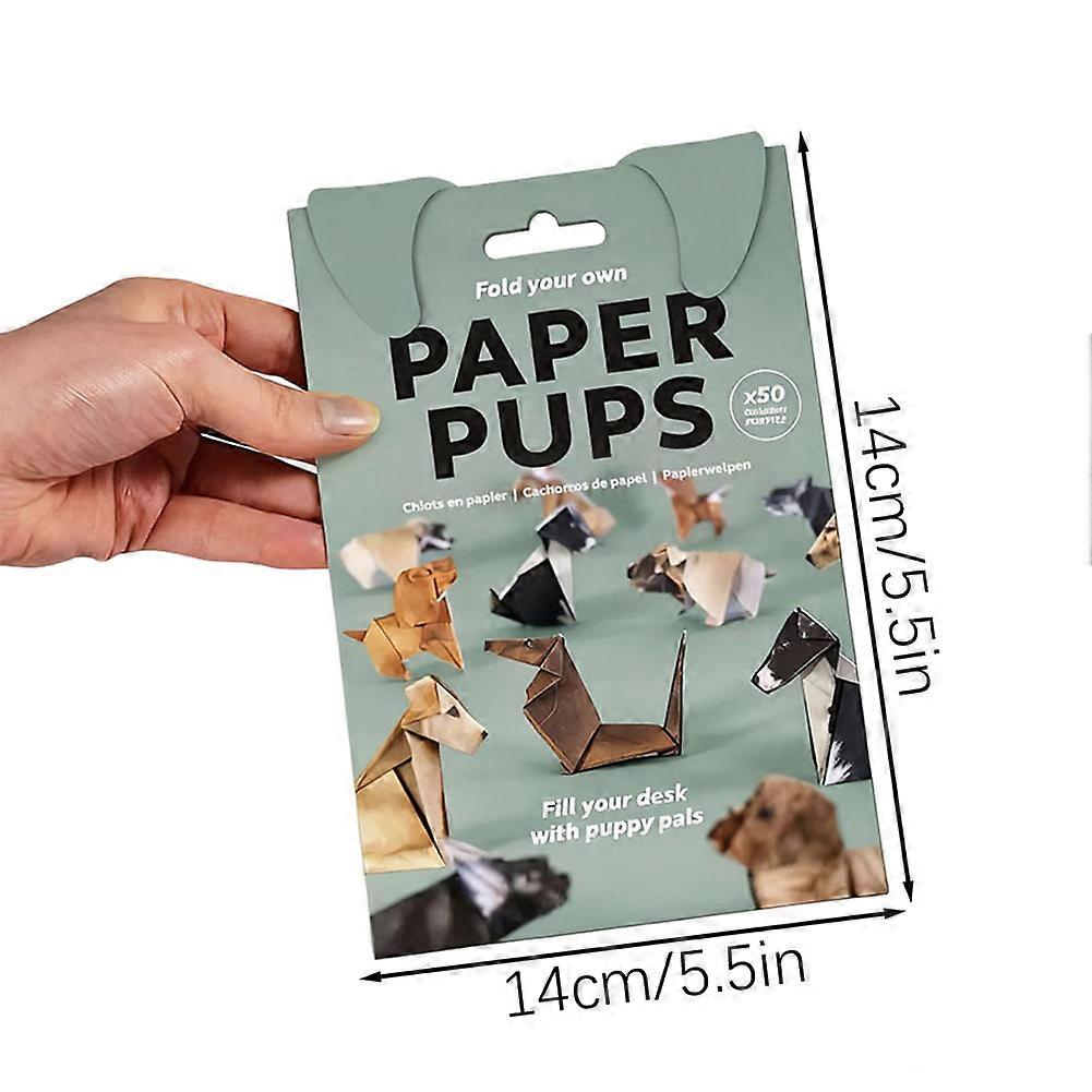 Kit Origami Chat En Papier – 50 Feuilles Avec Motifs, Modèle 3D, Activité Manuelle Pour Adultes Et Enfants - 13