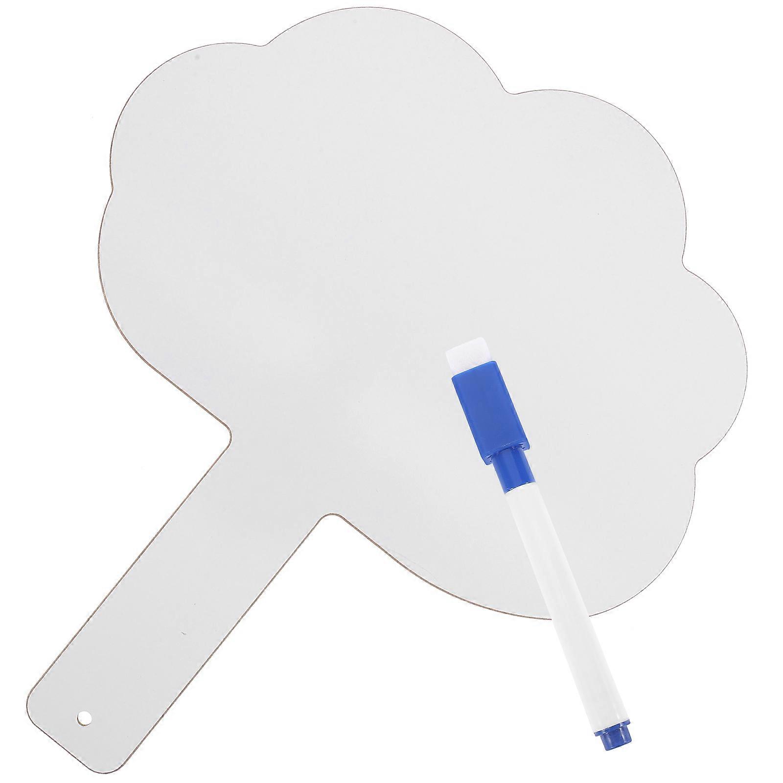 Portable White Boards Handheld Answer Paddle for Daily Use 1Set