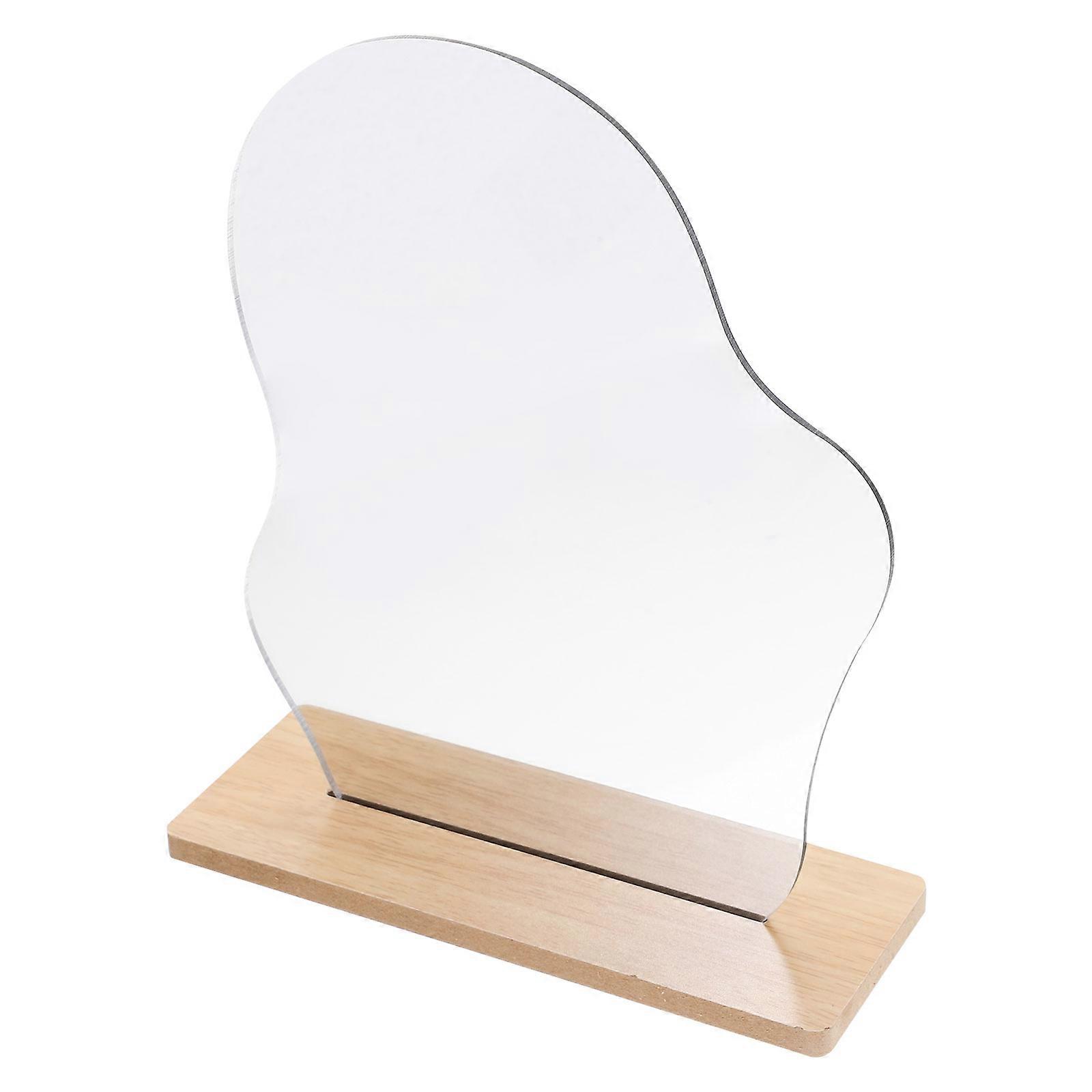 Portable Makeup Mirror with Stand Irregular Table Mirror for 2Sets