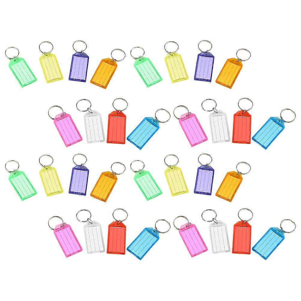 Luggage Hanging Labels Multifunctional Portable Baggage Tag Rectangular Travel Design 50Pcs