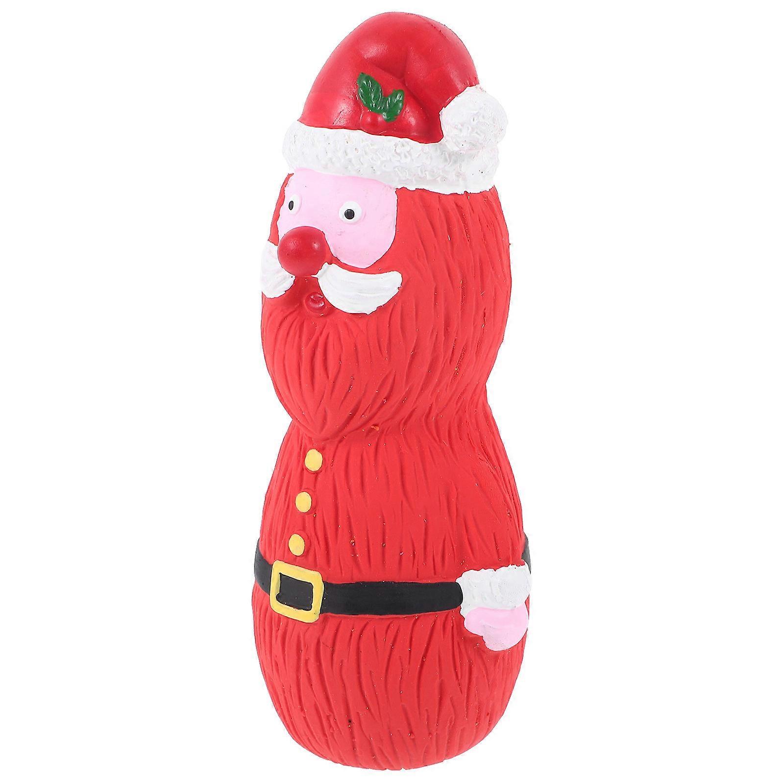 Latex Squeaky Dog Toy Christmas Chew Toy for Dog 4Pcs Interactive Puppy Play