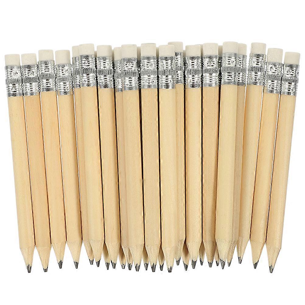 Mini Golf Pencils Wood for Office Use 120Pcs with Erasers Included