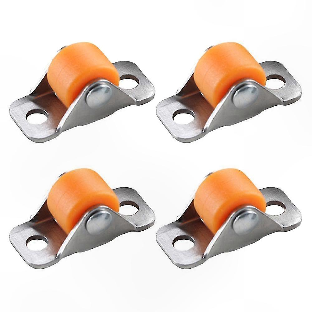 Multipurpose Rubber Caster Set with 4 Small Directional Pulley Wheels for General Use