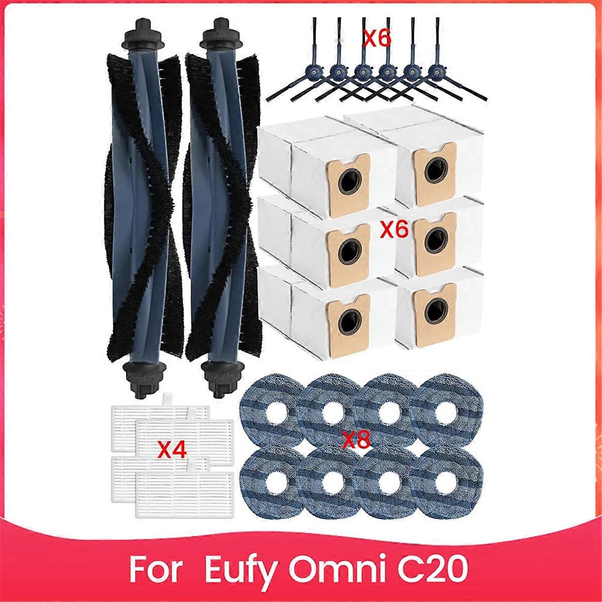 for Eufy Omni C20 Vacuum Cleaner Accessory Kit Main Side Brushes