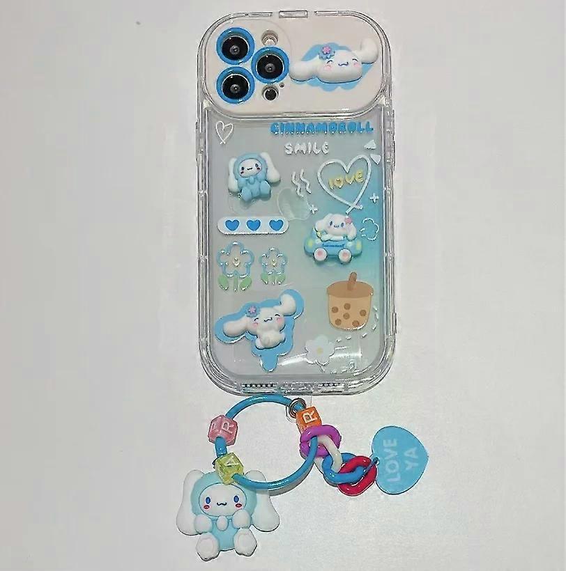 Cute Sanrio Hello Kitty Flip Mirror Stand Holder Phone Case for IPhone 16 14 15 Pro Max 11 12 13 Pro 16 Plus XR X XS Max Cover
