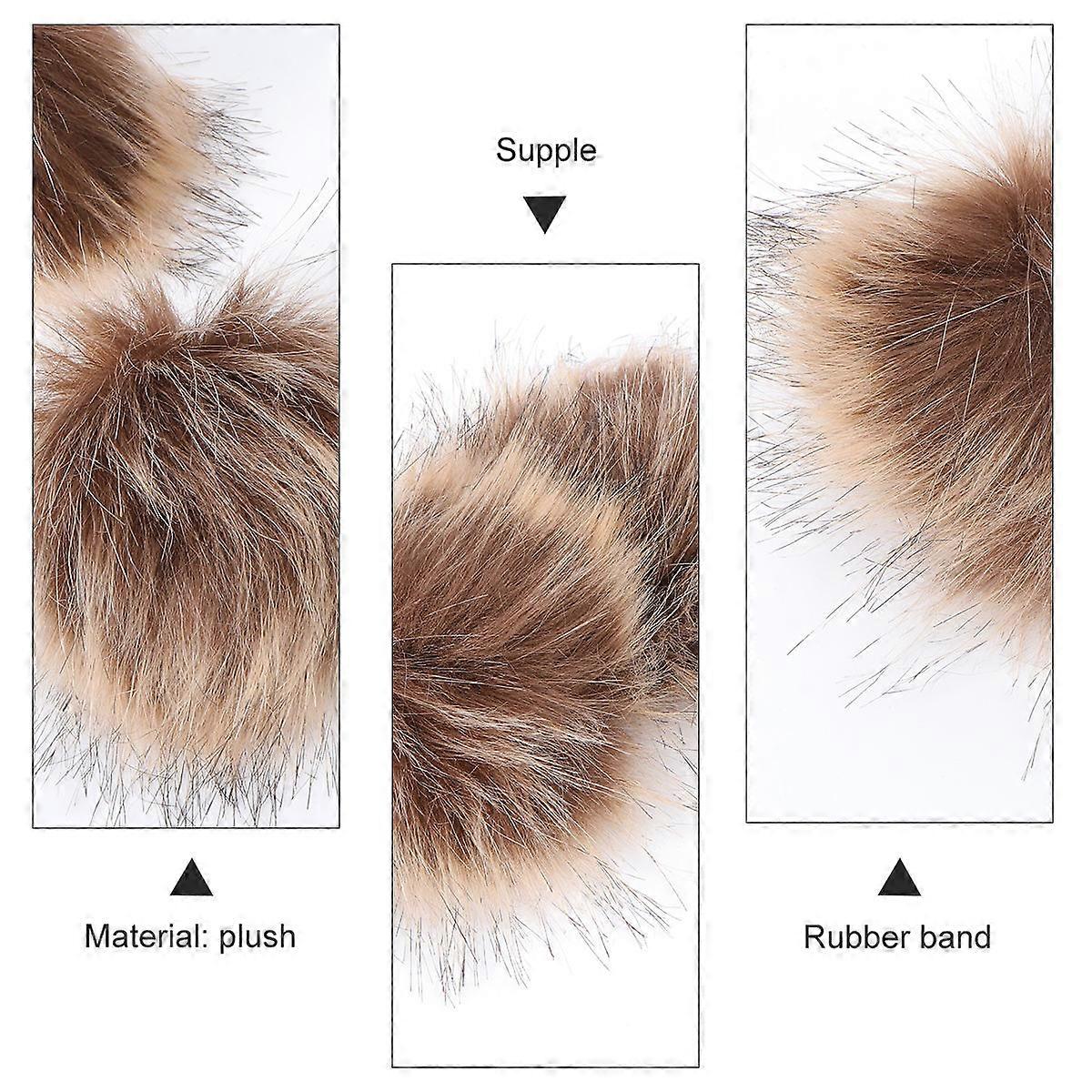 Cloth Decor Wool Fuzzy Ball Decorative Accessories for Clothes 2Pcs