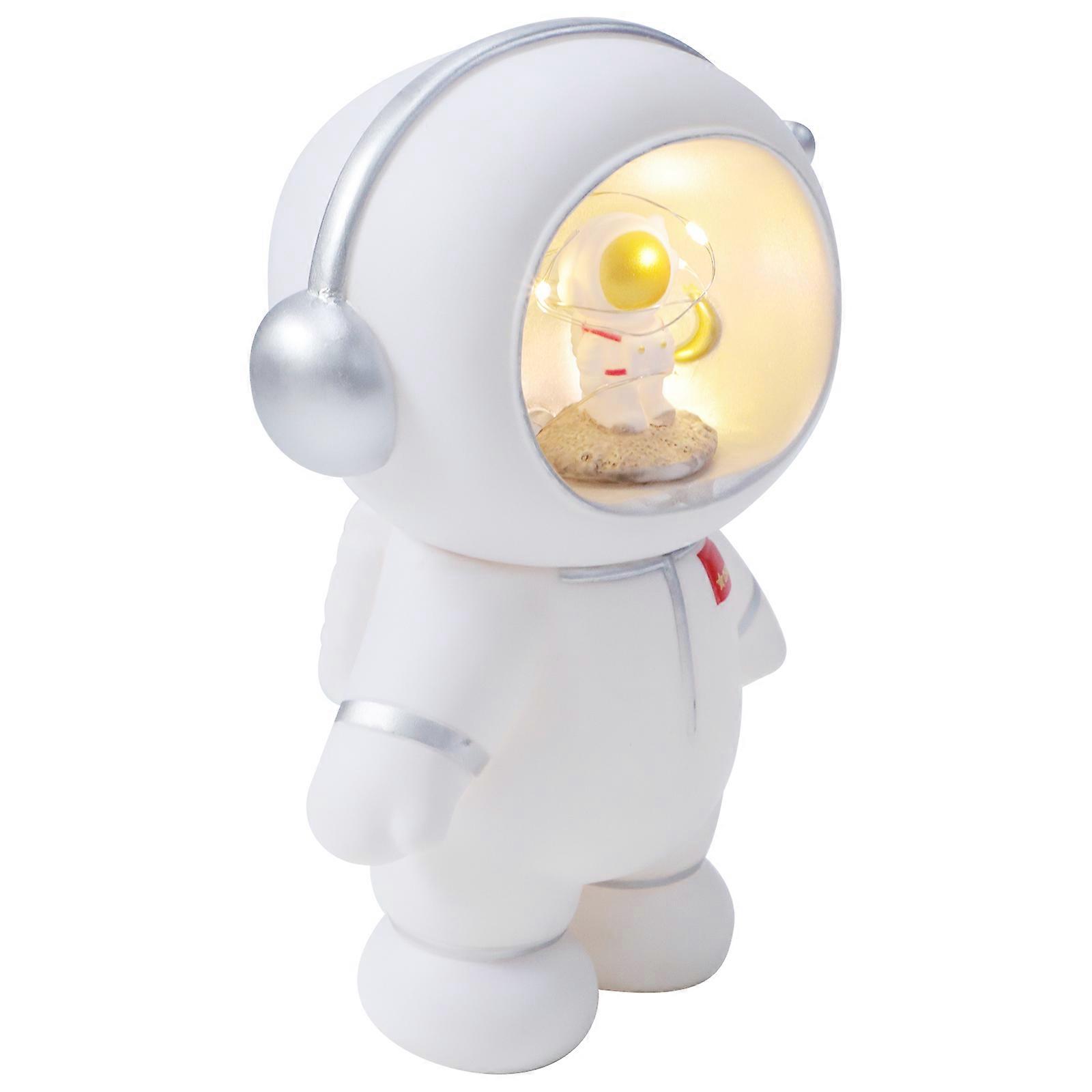 Bedside Lamp Astronaut Light for Decoration Small Night Light White